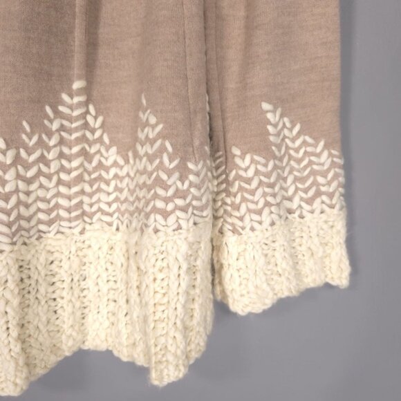 Anthropologie TABITHA Women’s 100% WOOL Rising Snowdrop Cardigan Sweater MEDIUM - Picture 8 of 10